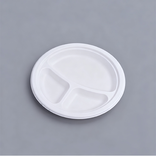 3-C Disposable Sectioned Dinner Plates Diet Portion Paper Plate