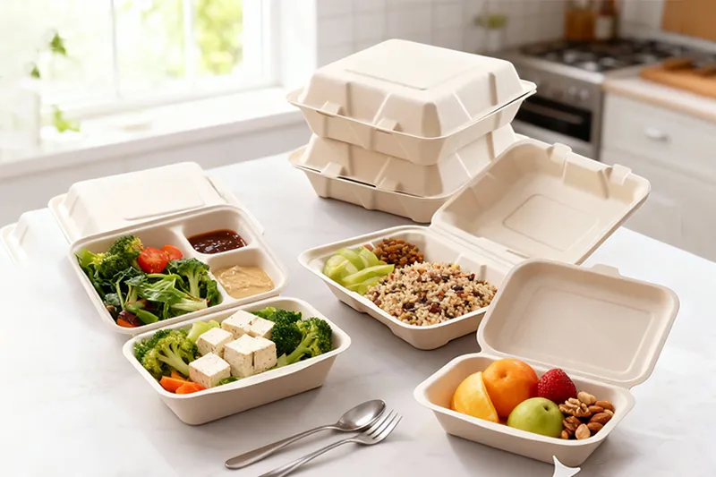 Bagasse Clamshell Series 1