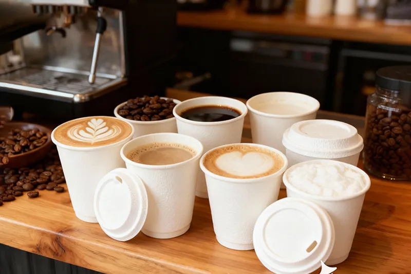 Bagasse Cups & Lids Series 1