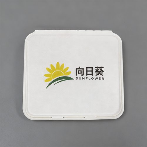 Material: Sugarcane Bagasse Features: Disposable, Sustainable, Stockable, Home Compostable, Food Contact Safe Superiority: Anti-grease, Anti-water, Resistant to high temperatures and freezing temperatures if laminated Application: Home, Restaurant, Hotel, Party, Camping Take-away food Product Size: Closed:245*215*45mm Weight: 49.5g Color: Nature or bleached Sample: Free sample with Freight collect Packing: 200pcs /Carton Carton size: 44*25.5*52cm Customization: Yes