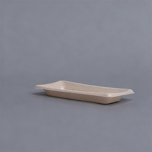 Disposable Pulp Fiber Sushi Tray with Clear Lid For Japan