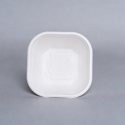 FSC MIX Fiber Factory Price 500ML Square Bowl with Lid Top