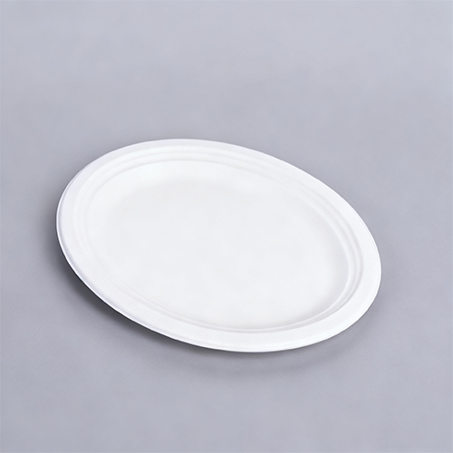 OK Compost Home Eco fiber Small Oval Dinnerware Plate Party Tray