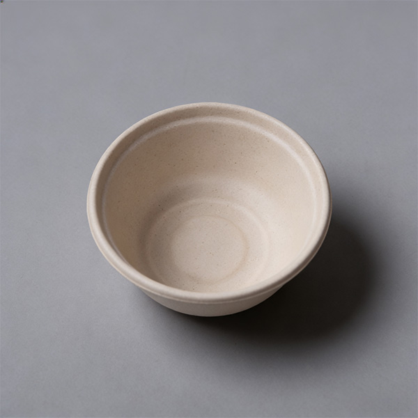 Bio Bagasse Bowl have Lid for Soup Round Noodle Bowl 350ml